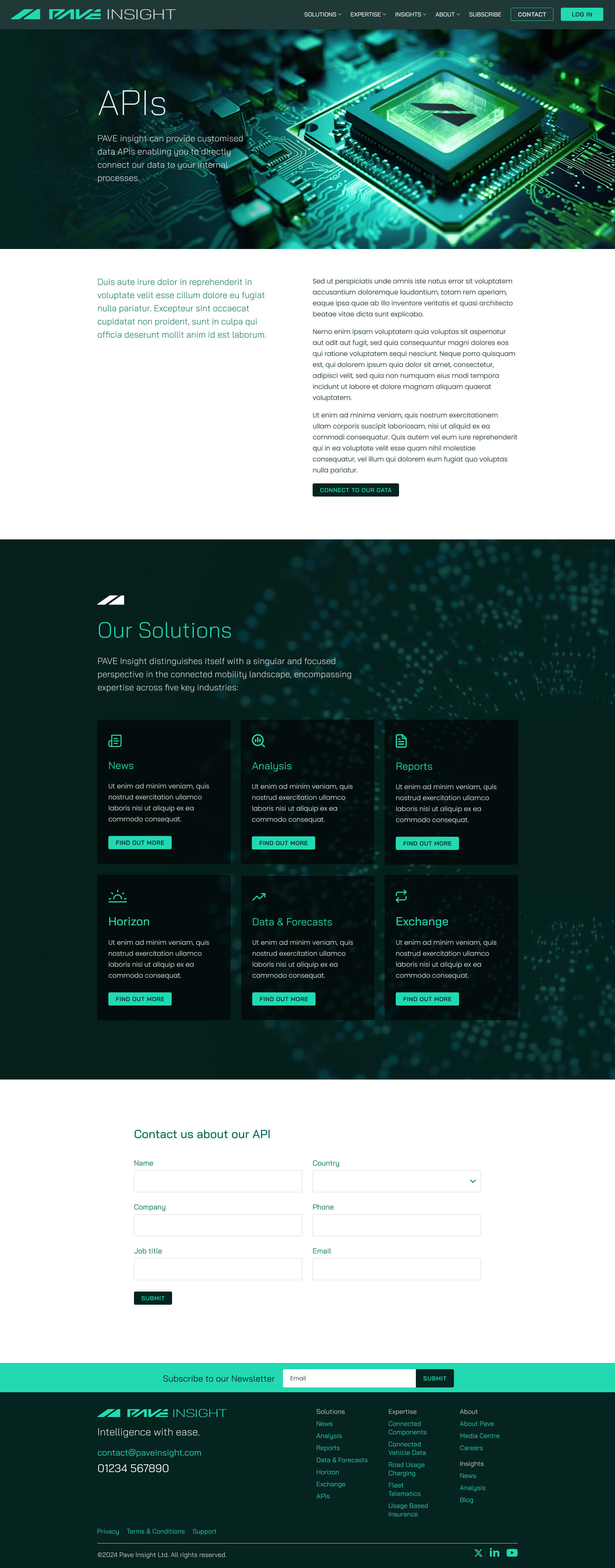 Pave APIs